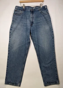 VTG 545 Levis Jeans 40x32 (37x31) Loose Fit Marker Distressed Copper Tab 2001 - Picture 1 of 18