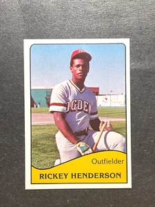 1979 TCMA Ogden A's Rickey Henderson Minor League 9 NM/Mt+ Centered Y3 - Bild 1 von 2