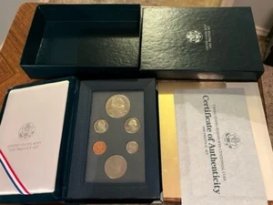 1990 Prestige Proof Set/Eisenhower Silver Dollar/OGP #16291bx - Picture 1 of 6