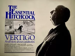 HITCHCOCK VERTIGO ORIGINAL 1983 R BRITISH QUAD POSTER 30" X 40" ROLLED RARE!! - Picture 1 of 1