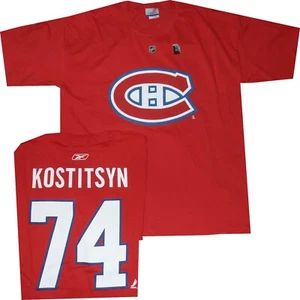 Montreal Canadiens Sergei Kostistyn Reebok Oversized Mens T Shirt Discount - Picture 1 of 5