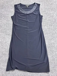 Vestido Formal R&M Richards 12P Escote Brillante Sin Mangas Azul Marino Invitado de Boda - Imagen 1 de 9