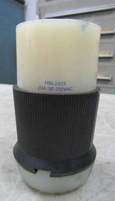 💥HUBBELL 20 АМПЕР ПОВОРОТНАЯ И ТЯГОВАЯ РОЗЕТКА 250 В ПЕРЕМЕННОГО ТОКА 3Ø HBL2423 - Изображение 1 из 4