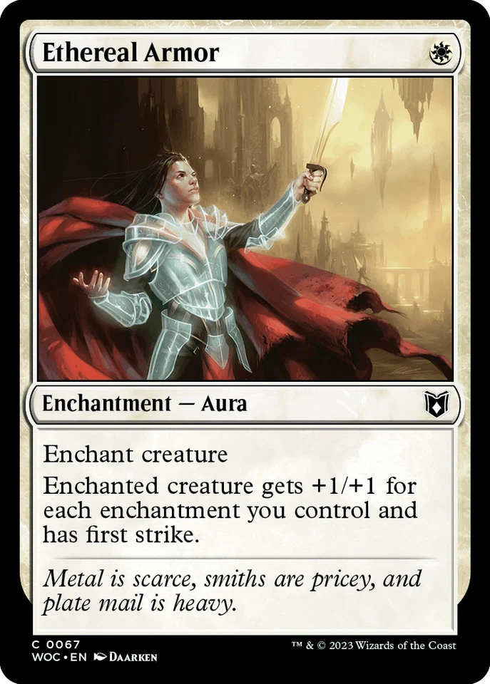 MTG Ethereal Armor English WOC - Image 1 of 1