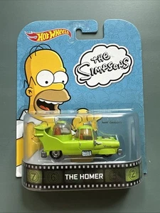 Hot Wheels The Homer The Simpsons Retro Entertainment - BDV00 NRFP Green 1:64 - Picture 1 of 2