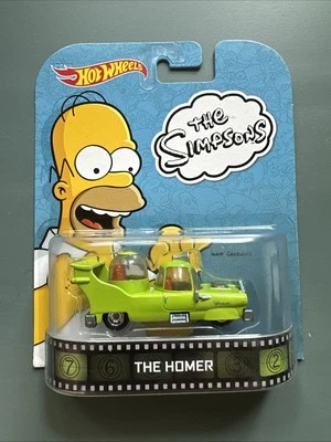 Hot Wheels The Homer The Simpsons Retro Entertainment - BDV00 NRFP Green 1:64 - Image 1 of 2
