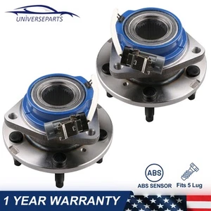 Conjunto de buje y cojinete de rueda delantera de 2 piezas para Chevy Pontiac con ABS 513121 nuevo - Imagen 1 de 10