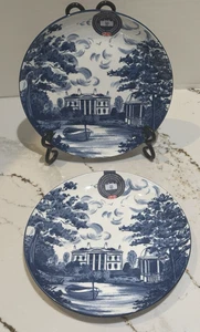 Eaton Fine Dining Country Heritage Blau 8" Salatteller 2er Set Neu - Bild 1 von 2