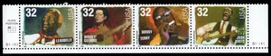 US Scott # 3215a (3212-3215), Folk Singers, (4) 1998 32¢ Stamps MNH - Picture 1 of 1