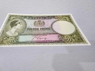 1944 GRAND DUCHE DE LUXEMBOURG 50 FRANCS **X-RARE** (( GEM UNC )) - Image 1 of 4