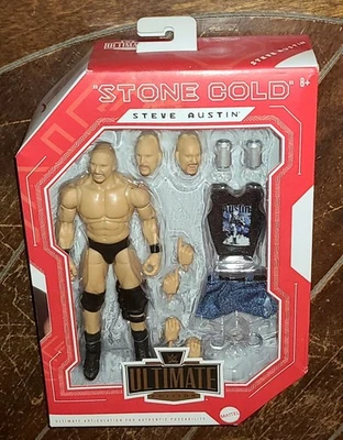 WWE Ultimate Edition: (2025) Figura "STONE COLD" STEVE AUSTIN 6" ¡con accesorios! Foto 1 de 4