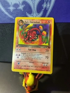 Pokemon Juego de Cartas Coleccionables Team Rocket - Dark Charmeleon 32/82 - 1ª Edición Raro Lp 2000 - Imagen 1 de 4