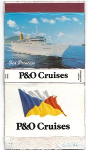Matchbook Cover P & O Cruises Sea Princess Union Match Flattened Box - Picture 1 of 1