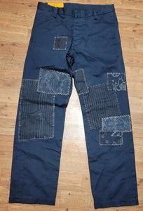 Pantaloni Dockers Cramerton K-1 kaki esercito tessuto patch lavoro blu navy 32x32 - Foto 1 di 13