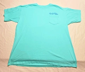 T-shirt Salt Life Marlin grafica tasca adulto XL girocollo manica corta verde acqua - Foto 1 di 9