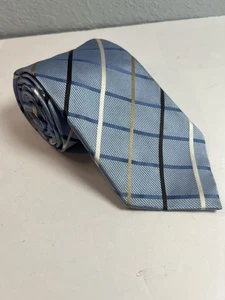 Corbata Donald J Trump Signature Collection Corbata Crosshatch Azul Elegante 100% Seda - Imagen 1 de 5