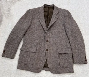 HARRIS TWEED 100% Scottish Wool Jacket/Sportcoat Mens Hand Woven 46L Lining - Picture 1 of 17