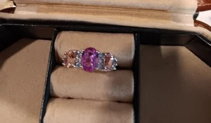 Charming Barbie Pink Sapphire 3.25Ct 925 Sterling Silver White Gold Plated  6.75 - Picture 1 of 5