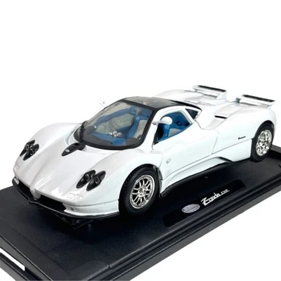 Modellino Auto Motor Max 1/18 Pagani Zonda C12 2003 White - Immagine 1 di 4