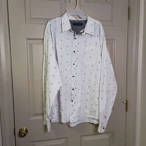 Camisa Truth Substance Hombre Talla 4x Blanca Negra Esqueletos Manga Larga Botón Delantero - Imagen 1 de 6