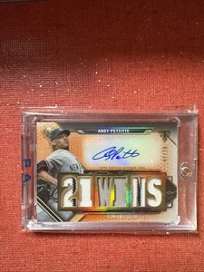 2021 Topps Triple Threads Relics Gold /9 Andy Pettitte #TTAR-AP3 Auto - Picture 1 of 3