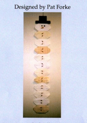 Tall Snowman Wall Hanging Pattern Christmas Wintertime - Image 1 of 3