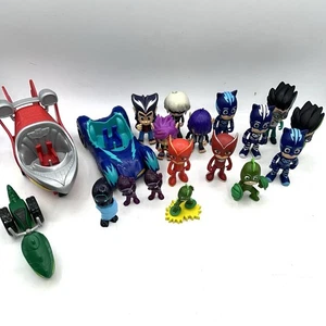 PJ Masks Action Figure Toys Mixed Lot Villains Vehicles Owlette Catboy Gekko - Picture 1 of 8