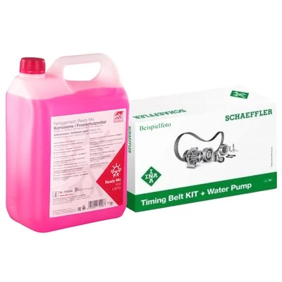 INA Timing Belt Kit with WAPU + 5L FEBI G12 for A3 A4 B8 B7 A5 A6 C6 Q5 TT ALTEA - Image 1 of 2