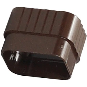 Amerimax 2 In. x 3 In. Traditional K-Style Brown Vinyl Downspout Connector - Picture 1 of 1