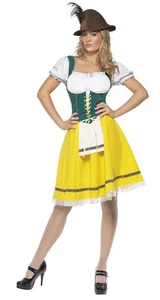 Smiffys Beer Fest Costume, Female, Yellow (Size M) - Foto 1 di 5