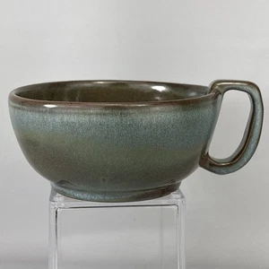 Frankoma Pottery  Mug  Soup  Bowl 4SC Woodland Moss Blue - Picture 1 of 6