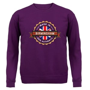 Made In Birmingham - Kids Hoodie / Sweater - Town City Village Born Love Live - Picture 1 of 20