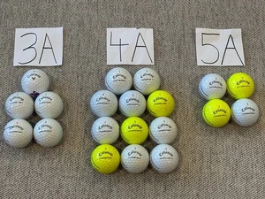 20 Used Callaway Chome Soft Triple Track Golf Balls- 3A, 4A, & 5A Golf Balls - Picture 1 of 4