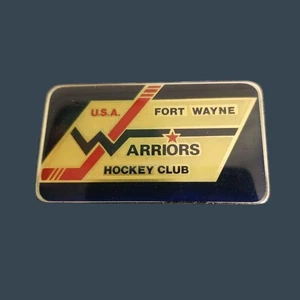 Insignia de prendedor esmaltada del club de hockey de Fort Wayne Warriors - Imagen 1 de 2