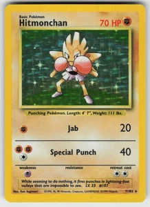 Hitmonchan Holo Rare Base Set 007/102 Pokemon - Picture 1 of 2