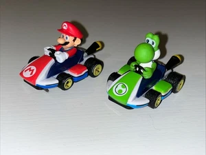 Carrera 1st! Mario Kart MARIO YOSHI 1:64 Scale Slot Cars X2 Working - Picture 1 of 23