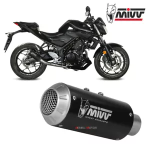 Mivv Complete Exhaust Full system Inox black for YAMAHA MT-03 2016 > 2023 - Picture 1 of 3