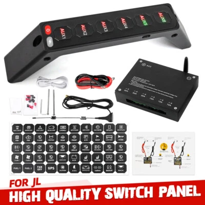 Wireless Grab Handle Switch Panel For Jeep Wrangler JL 2018-23 Gladiator 2020-23 - Изображение 1 из 4