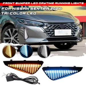 Add-on LED DRL Bumper Daytime Running Light Fog Lamp For Nissan Sentra 2024 - Picture 1 of 8