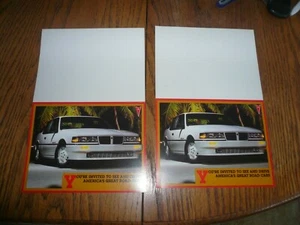 1986 Pontiac New Vehicle Announcement Card Mailer - Vintage - Two - Picture 1 of 2