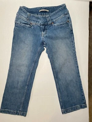 Jeans Sergio Valente para mujer vintage años 90 hasta el tobillo tiro bajo azul denim 28 Foto 1 de 4