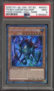 YuGiOh! Toon Black Luster Soldier PSA Graded 9 Mint - TOCH-EN001 - 1st Edition - Picture 1 of 2