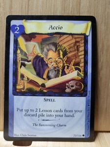 HARRY POTTER TCG🏆2001 #73/116 "Accio" Trading Card🏆 - Picture 1 of 2