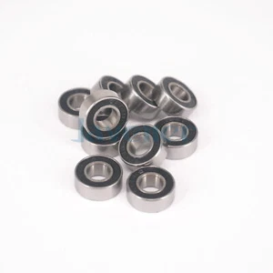 Rodamiento de bolas de ranura profunda blindado de pared delgada 686-2RS 6x13x5 mm ABEC3 10 piezas - Imagen 1 de 5