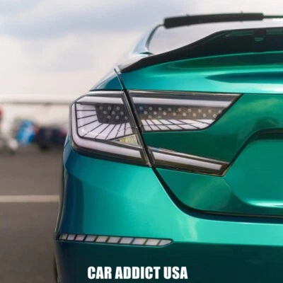 Luces traseras LED de lente transparente para Honda Accord 2018-2022 10ª generación sedán luz de freno Foto 1 de 4