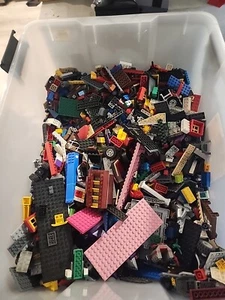 Lego und andere 2 Pfund Pfund zufällige Stck. Stücke Bauplatten Blöcke Bulk Lot. - Bild 1 von 13