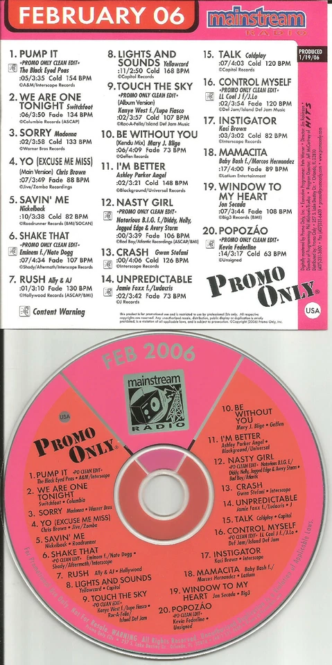 PROMO CD MIXS EMINEM Kanye West NOTORIOUS B.I.G. May J Blige LL COOL J Nate Dogg - Image 1 of 1