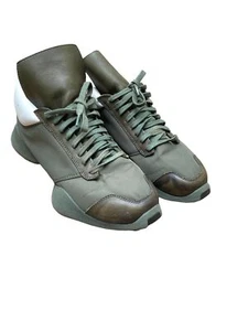 Rick Owens X Adidas Kaki sneakers Size US 7,5 / EU 40 2/3 - Picture 1 of 7