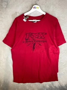 FOX Casual T-Shirts Top Size L Mens Red Logo Short Sleeve - Picture 1 of 10