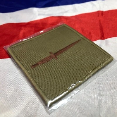 GENUINE British Royal Navy MARINES COMMANDO DAGGER PATCH BADGE NEW Coyote Tan